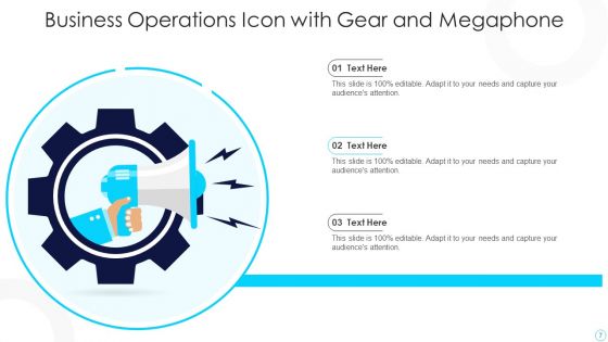 Business Operations Icon Ppt PowerPoint Presentation Complete Deck With Slides