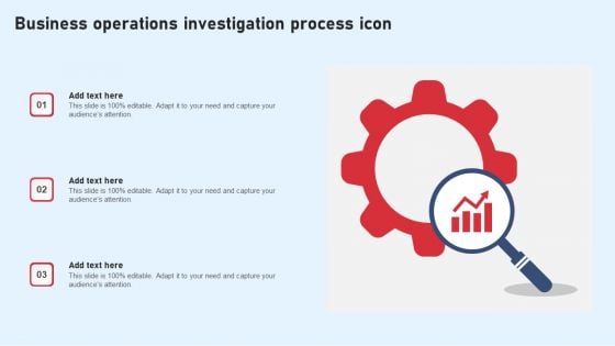 Business Operations Investigation Process Icon Download PDF