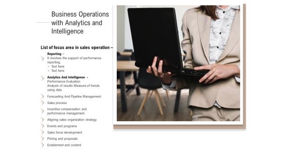 Business Operations With Analytics And Intelligence Ppt PowerPoint Presentation File Format Ideas PDF