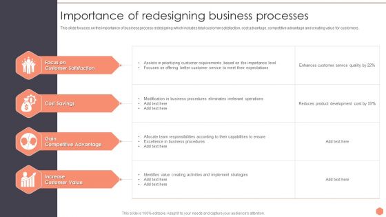 Business Optimization Techniques Importance Of Redesigning Business Processes Guidelines PDF