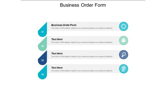 Business Order Form Ppt Powerpoint Presentation File Icons Cpb