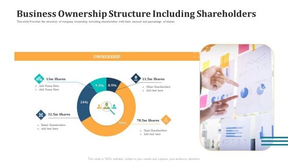 Business Ownership Structure Including Shareholders Template PDF