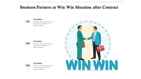 Business Partners At Win Win Situation After Contract Ppt PowerPoint Presentation Show Introduction PDF