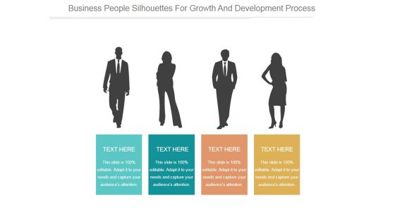 Business People Silhouettes For Growth And Development Process Ppt PowerPoint Presentation Graphics