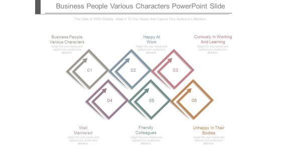Business People Various Characters Powerpoint Slide