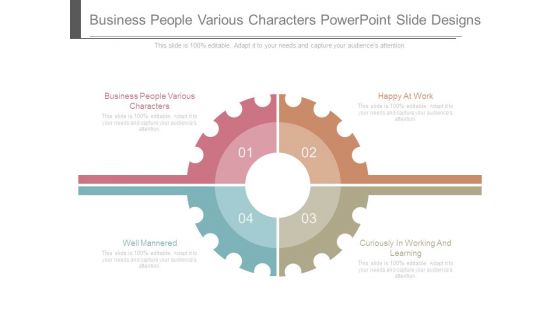 Business People Various Characters Powerpoint Slide Designs