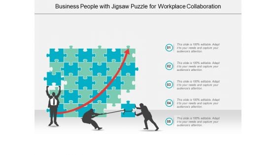 Business People With Jigsaw Puzzle For Workplace Collaboration Ppt PowerPoint Presentation Infographic Template Outfit
