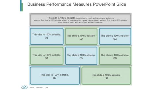 Business Performance Measures Powerpoint Slide