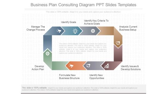 Business Plan Consulting Diagram Ppt Slides Templates