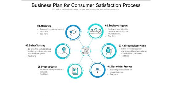 Business Plan For Consumer Satisfaction Process Ppt PowerPoint Presentation Inspiration Visual Aids