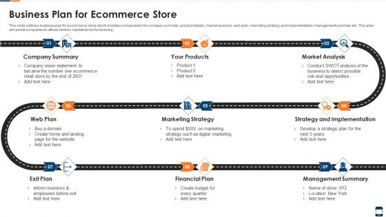 Business Plan For Ecommerce Store Elements PDF