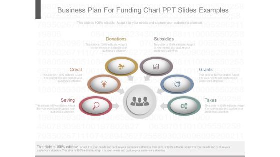 Business Plan For Funding Chart Ppt Slides Examples