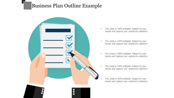 Business Plan Outline Example Ppt PowerPoint Presentation Slides Portrait