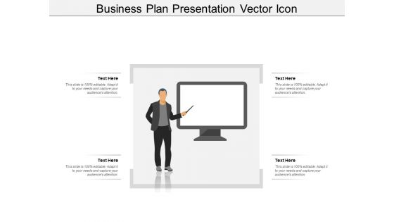 Business Plan Presentation Vector Icon Ppt Powerpoint Presentation Summary Deck