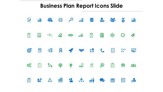 Business Plan Report Icons Slide Vision Target Ppt PowerPoint Presentation Ideas Example