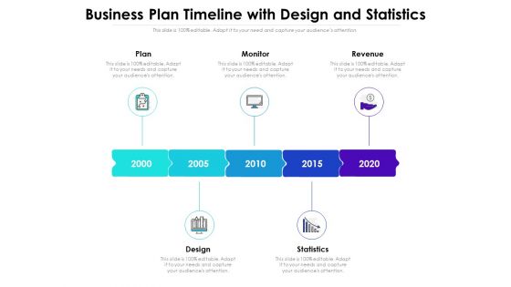 Business Plan Timeline With Design And Statistics Ppt PowerPoint Presentation File Graphics PDF