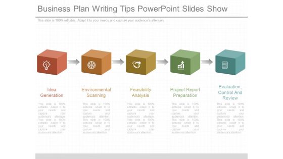 Business Plan Writing Tips Powerpoint Slides Show