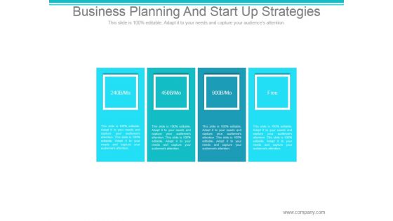 Business Planning And Start Up Strategies Ppt PowerPoint Presentation Visuals