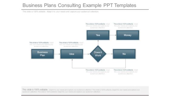 Business Plans Consulting Example Ppt Templates