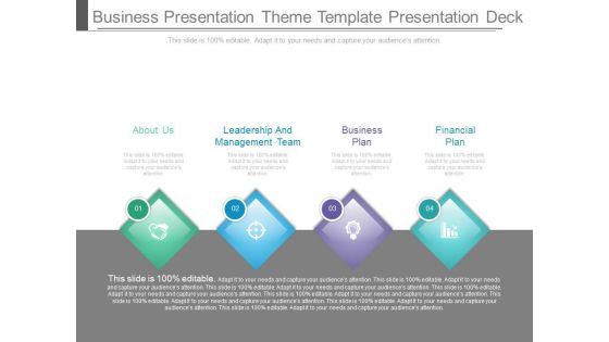 Business Presentation Theme Template Presentation Deck