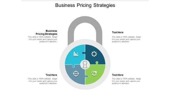 Business Pricing Strategies Ppt Powerpoint Presentation Styles Icons Cpb