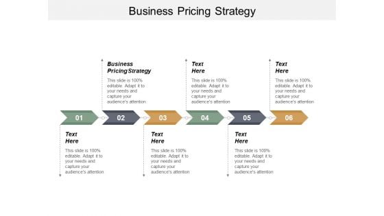 Business Pricing Strategy Ppt PowerPoint Presentation Outline Graphics Cpb