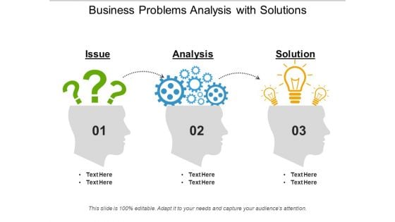 Business Problems Analysis With Solutions Ppt PowerPoint Presentation Styles Background PDF