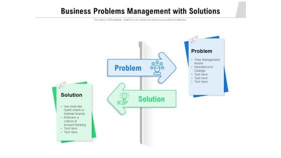 Business Problems Management With Solutions Ppt PowerPoint Presentation Gallery Layout PDF Business Problems Management With Solutions Ppt PowerPoint Presentation Gallery Layout PDF