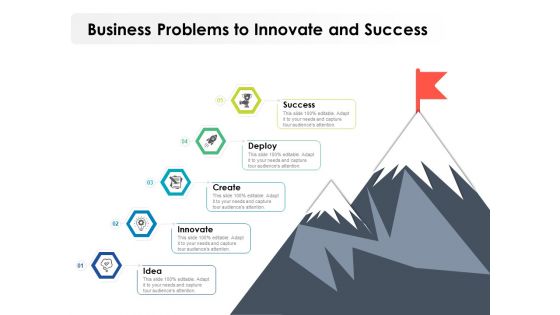 Business Problems To Innovate And Success Ppt PowerPoint Presentation File Graphics Download PDF