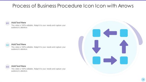 Business Procedure Icon Ppt PowerPoint Presentation Complete With Slides