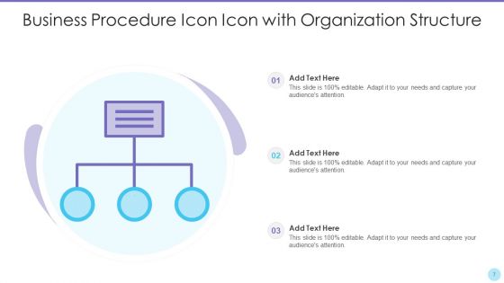 Business Procedure Icon Ppt PowerPoint Presentation Complete With Slides