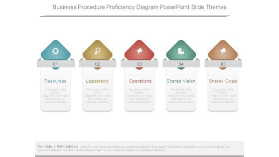 Business Procedure Proficiency Diagram Powerpoint Slide Themes