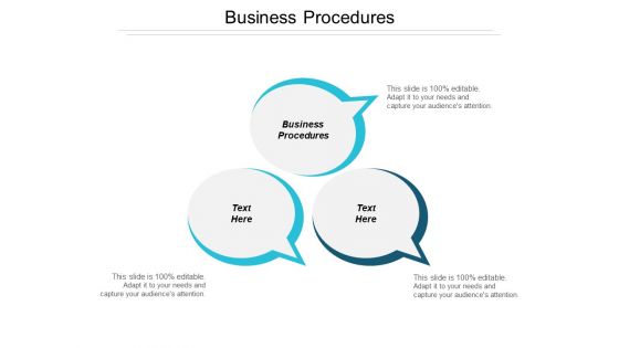 Business Procedures Ppt PowerPoint Presentation Pictures Template Cpb