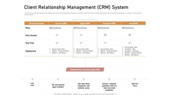 Business Process Automation Client Relationship Management CRM System Summary PDF