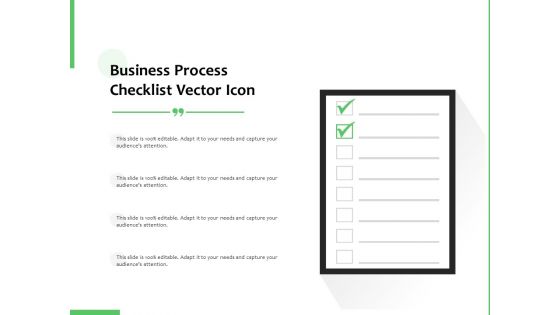 Business Process Checklist Vector Icon Ppt PowerPoint Presentation Gallery Graphics Pictures PDF