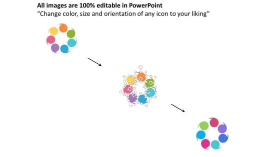 Business Process Circle With Icons Powerpoint Template