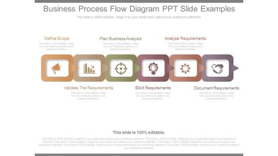 Business Process Flow Diagram Ppt Slide Examples