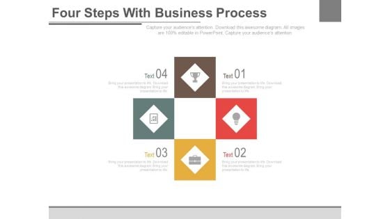 Business Process Flow Infographic Chart Powerpoint Template