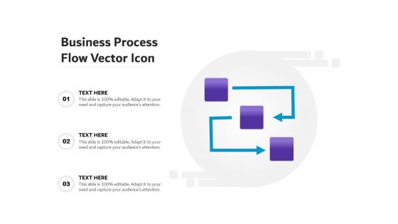 Business Process Flow Vector Icon Ppt PowerPoint Presentation Ideas Structure PDF