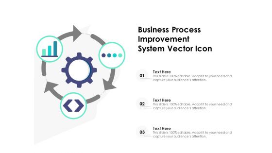 Business Process Improvement System Vector Icon Ppt PowerPoint Presentation Gallery Display PDF