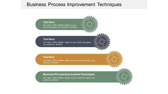 Business Process Improvement Techniques Ppt PowerPoint Presentation Gallery Visual Aids Cpb