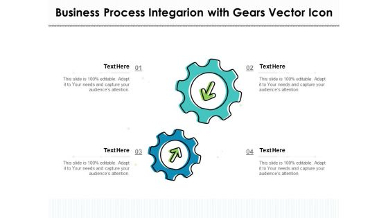 Business Process Integarion With Gears Vector Icon Ppt PowerPoint Presentation Styles Show PDF