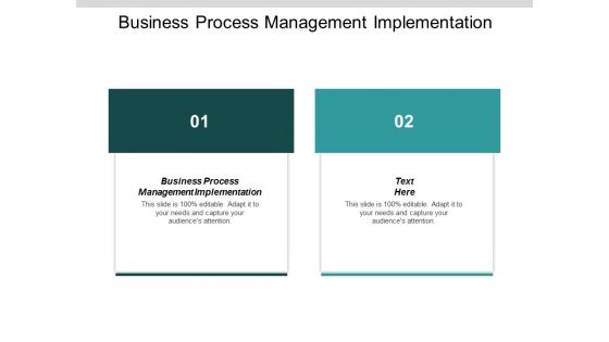 Business Process Management Implementation Ppt Powerpoint Presentation Icon Background Designs Cpb