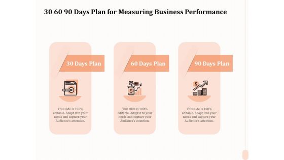 Business Process Performance Measurement 30 60 90 Days Plan For Measuring Business Performance Download PDF