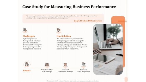 Business Process Performance Measurement Case Study For Measuring Business Performance Graphics PDF