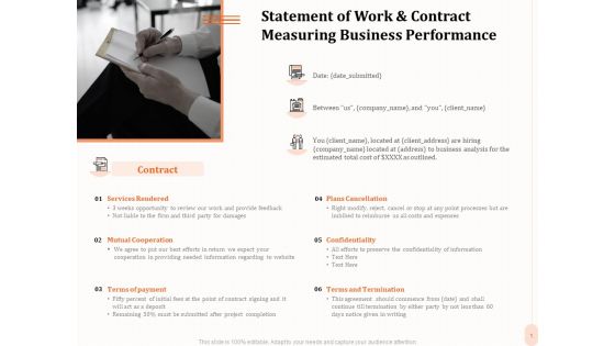 Business Process Performance Measurement Statement Of Work And Contract Measuring Business Performance Rules PDF Business Process Performance Measurement Statement Of Work And Contract Measuring Business Performance Rules PDF