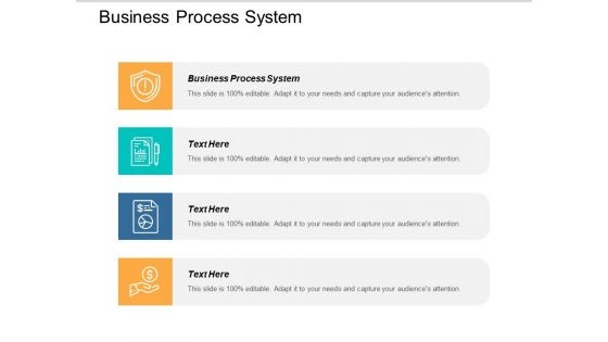 Business Process System Ppt PowerPoint Presentation Slides Clipart Images Cpb