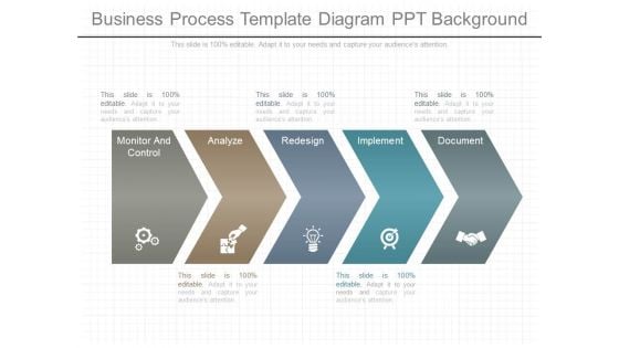 Business Process Template Diagram Ppt Background