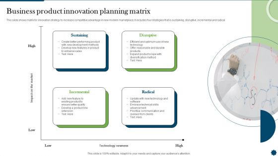 Business Product Innovation Planning Matrix Pictures PDF