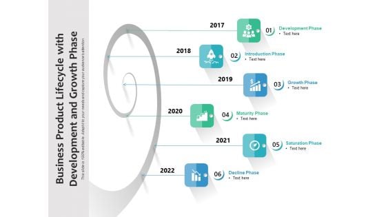 Business Product Lifecycle With Development And Growth Phase Ppt PowerPoint Presentation File Mockup PDF